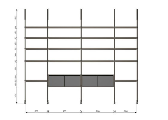 Image 1 of Cattelan Italia Freeway bookcase