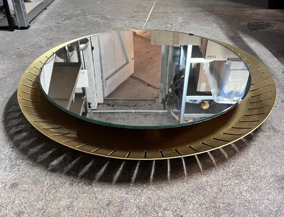 Image 1 of Grande specchio illuminato d'epoca, Stilnovo, 1960