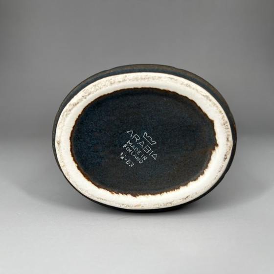 Image 1 of Mid-Century Relief stoneware vase by Göran Bäck for Arabia Finland, 1963
