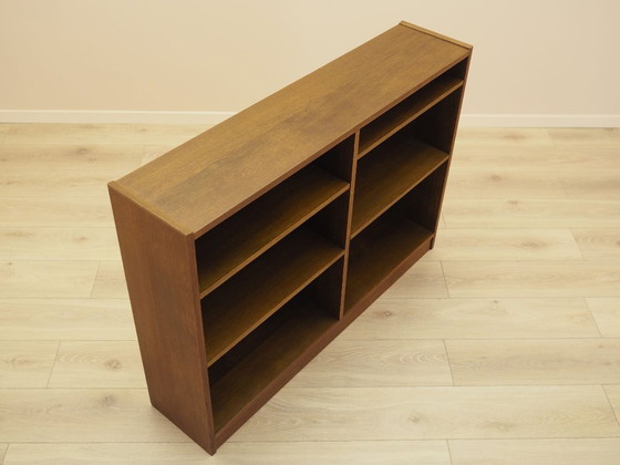 Libreria danese in impiallacciatura di noce con ripiani regolabili, forma bassa mid-century – Librerie, Wood (photo 6 of 8)