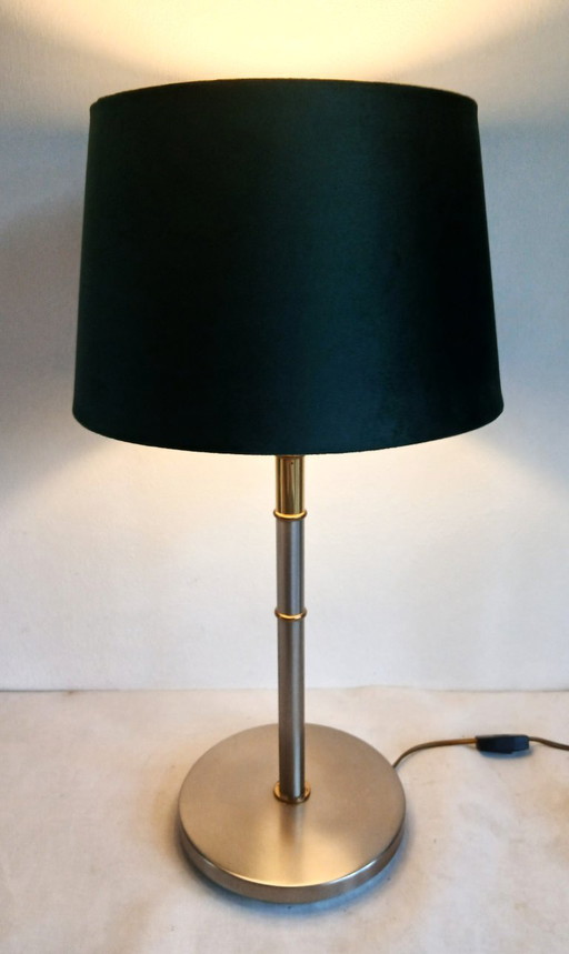 Reliving Mid-century Bi-color Hollywood/Regency table-sideboard lamp