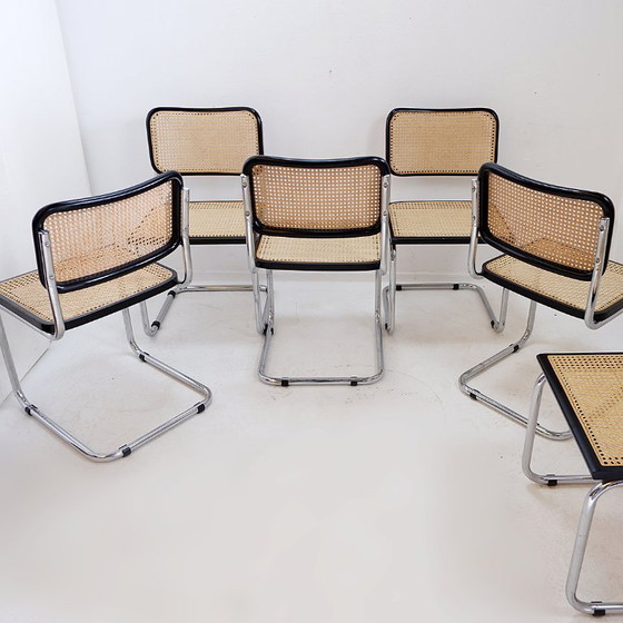 Image 1 of Dining Chairs Vintage, Set of 5+1 - Italy