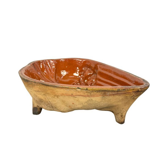 Image 1 of Antike französische Terrakotta-Teigform