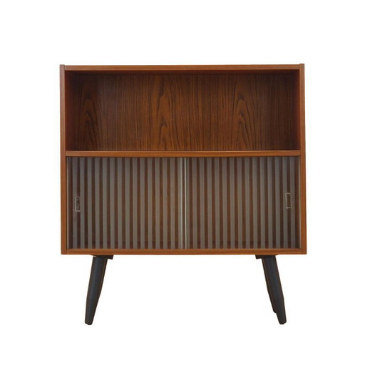 Libreria in teak, design danese, anni '70, prodotta in Danimarca.