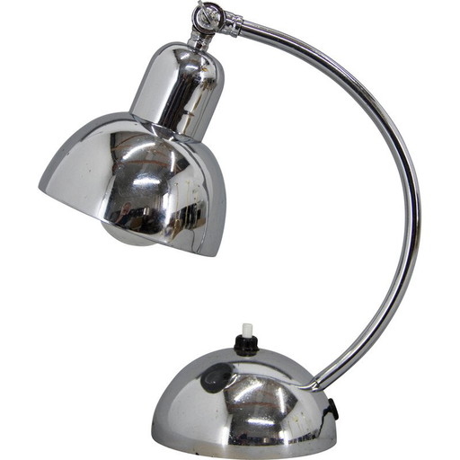 Art Deco Tischlampe mit verstellbarem Schirm, 1930er Jahre