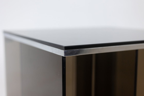 Image 1 of Jansen House. Mobile per dischi in vinile con vetro fumé. Anni '70.