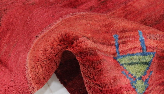 Image 1 of Original Perserteppich Gabbeh Ghashghai Orientteppich 146 cm x 100 cm Alt Natur