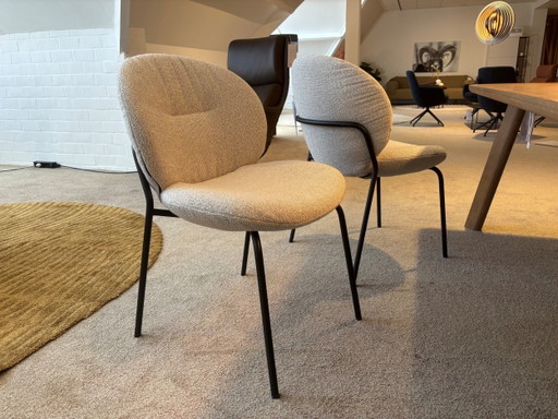 4x Rubens Icon – eetkamerstoelen, Plastic, Textile