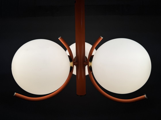 Image 1 of Lampadario arancione Space Age di Richard Essig