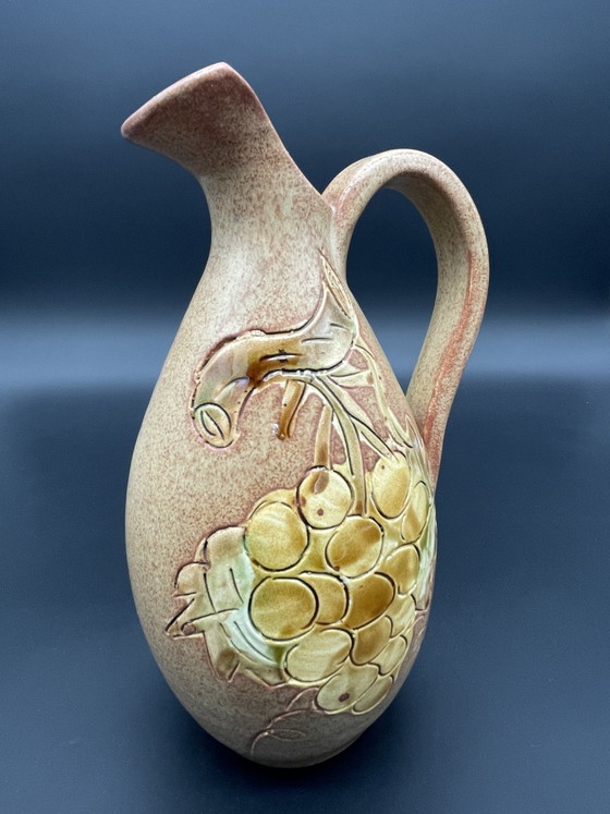 Vallauris Ceramic Jug with Plastic Grape Decor, 23 cm – Vases (photo 6 of 8)