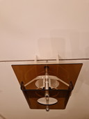 Lampada da parete vintage Herda in stile spaziale in plexiglas
