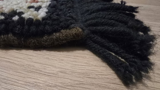 Arazzo da parete Rya scandinavo vintage - Arazzo in lana con cervi MCM (anni '70) – Decorazioni murali, Wool (photo 9 of 10)