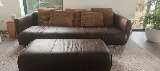 Image 1 of Rolf Benz 4-Sitzer-Sofa und Fußhocker