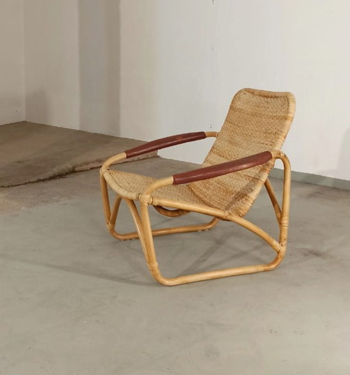 Sillón Yamakawa de bambú y ratán