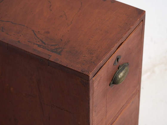 Small antique Japanese file cabinet - Showa Period (c. ) #89 – Filing cabinets, Metal (photo 14 of 40)