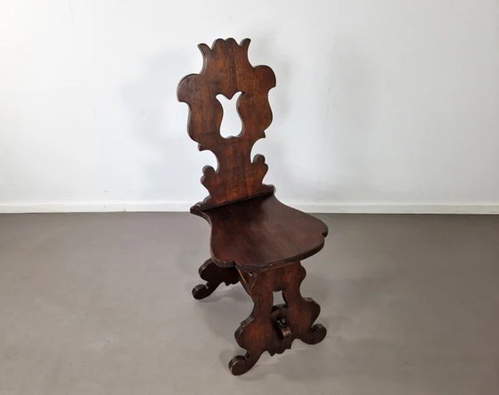 Rustieke Sgabello Halstoel | Notenhout, Krukjes, Bruin, Rustic (foto 2 van 8)