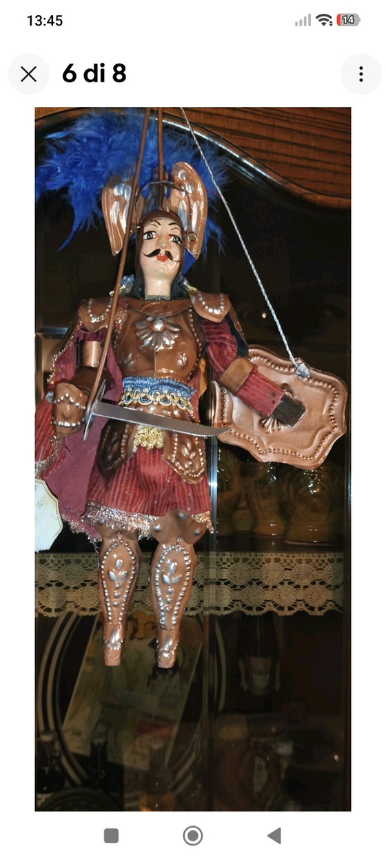 Armure de cérémonie vintage sicilienne Pupo Orlando 34 cm – Objets déco, Metal, Velvet (photo 6 of 8)
