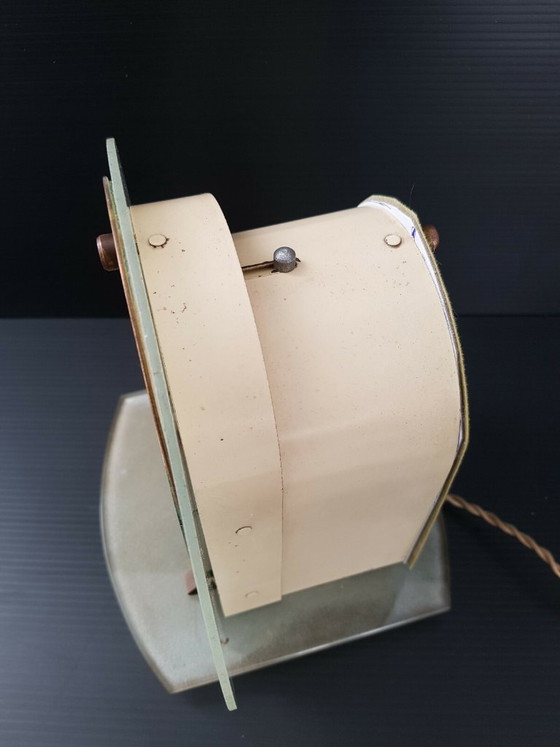 Image 1 of Vintage tafellamp in de vorm van een toverlantaarn uit de jaren 40, 50 of 1940.