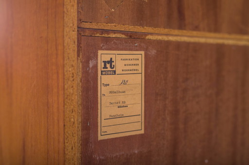  Large Vintage Cabinet in Teak by Heinrich Riestenpatt, 1960