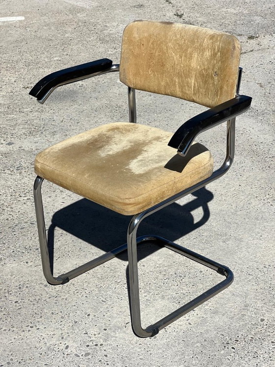 Image 1 of Set di 6 poltrone Marcel Breuer S64 per Thonet 1950