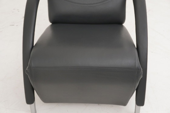 Image 1 of Fauteuil inclinable Rolf Benz 3100 avec fonction Relax, cuir, noir