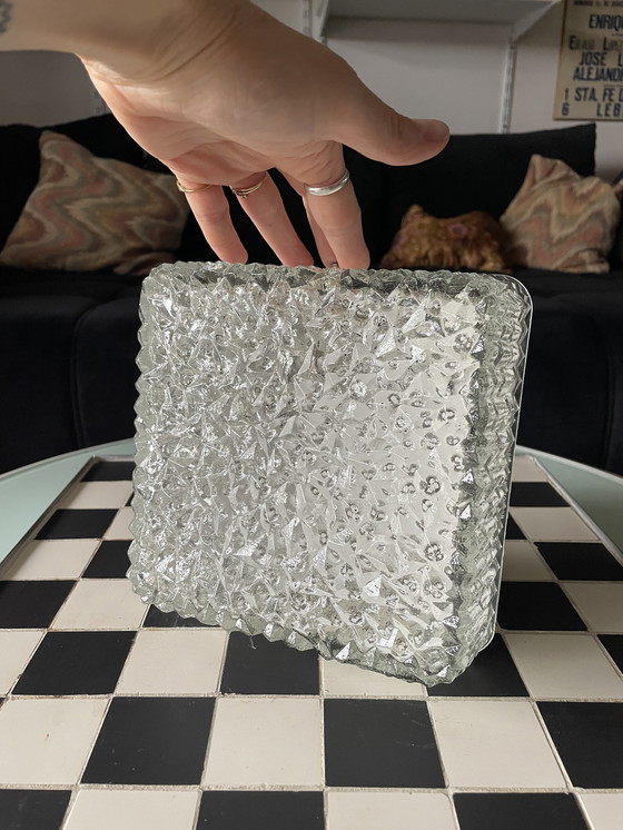 Image 1 of Lampada da soffitto a globo in vetro Holophane, 1960