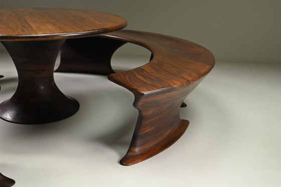 Image 1 of Oval dining set from Marc van Rampeberg for Rampelberg Designs, Kenya Africa. 
