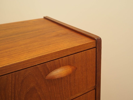Image 1 of Teak chest of drawers, Danish design, 1970s, made in Denmark