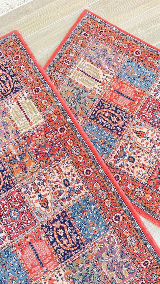 Image 1 of Paire TAPIS VINTAGE Inspiration Art Déco 