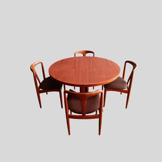 Image 1 of Johannes Andersen mid-century round dining table