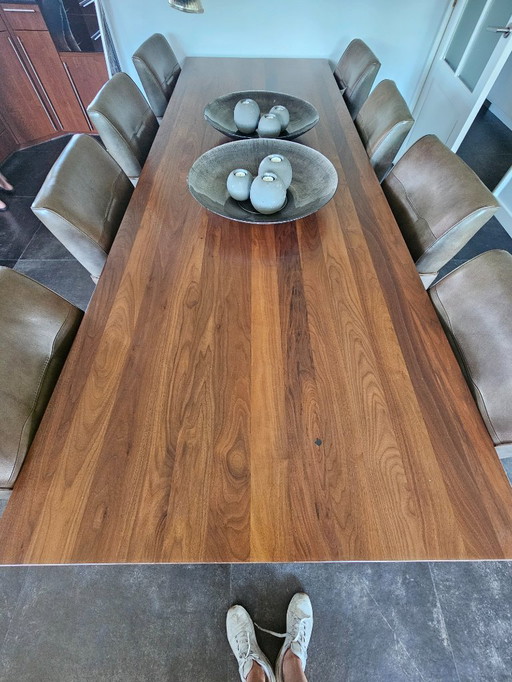 large dining table solid cherry wood