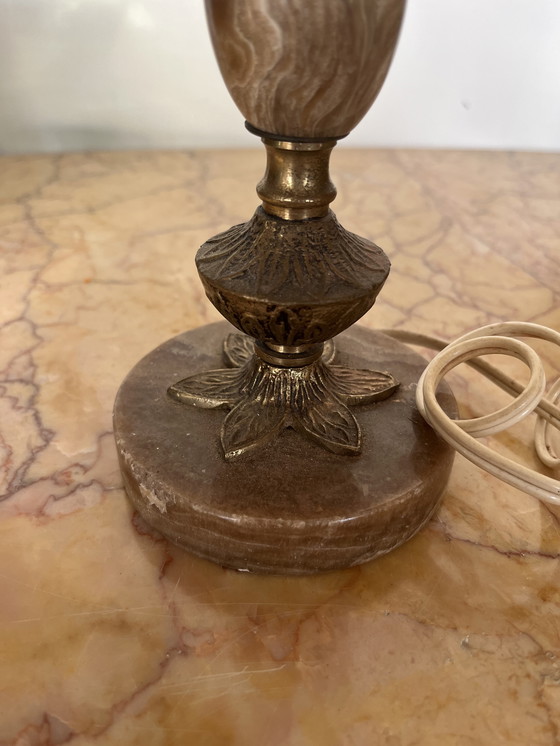 Image 1 of Vintage marmeren lampenvoet