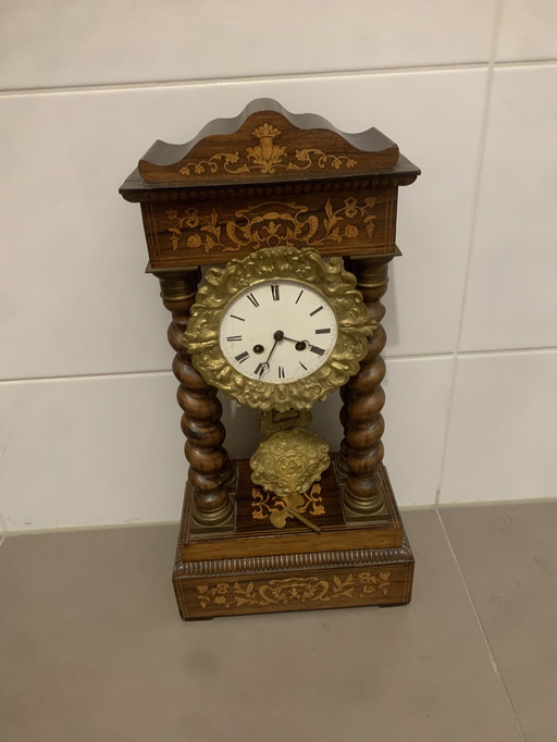 Klassieke kolommenklok pendule 1891