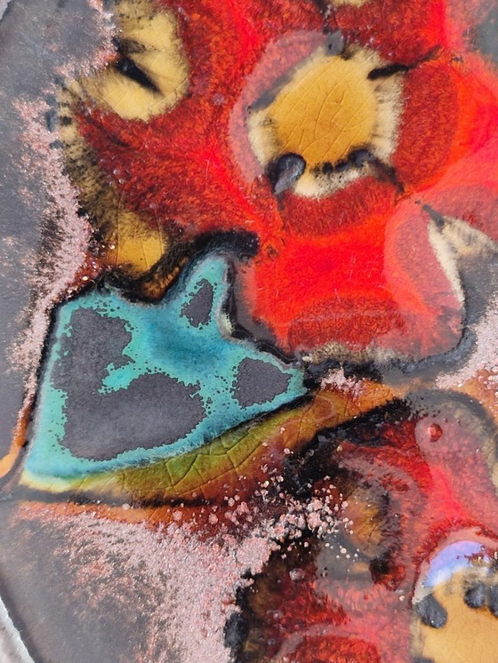 Image 1 of Piatto da parete.Decorativo floreale.Ruscha.Germania