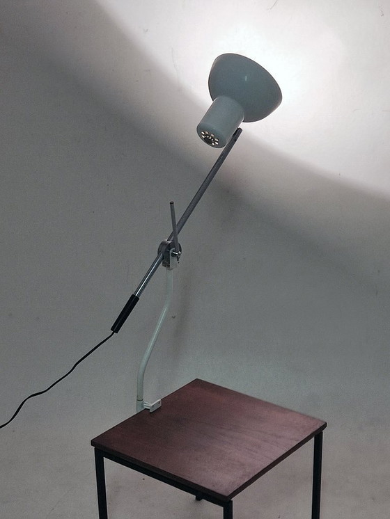 Image 1 of tafellamp klemlamp industrieel design