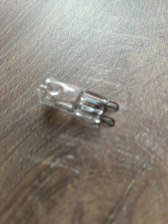 Image 1 of Smoked glass lamp - table/night lamp - Vintage - halogen