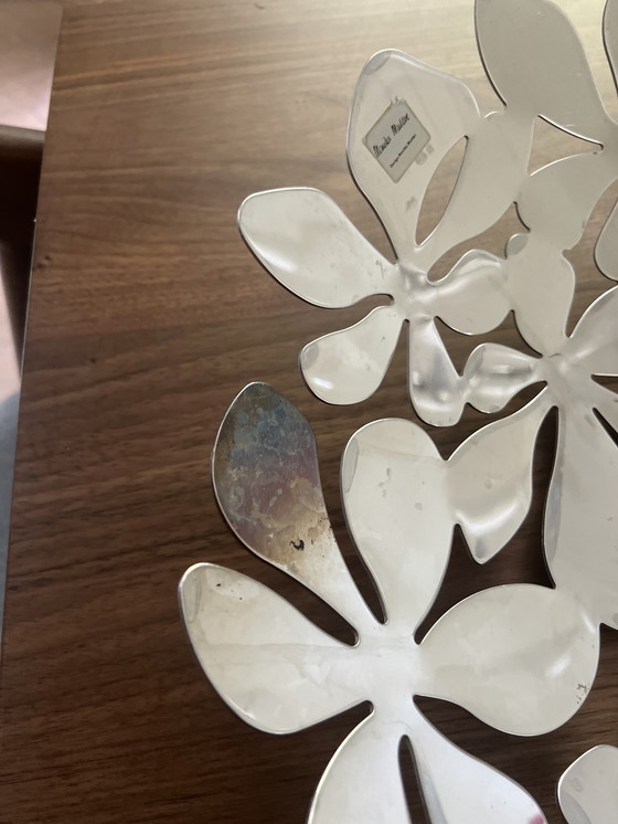 Image 1 of IKEA rvs schaal ongeveer 36 cm doorsnede