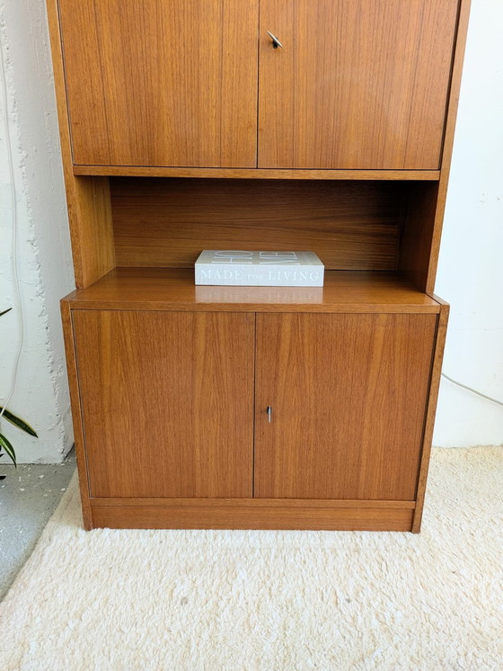 Image 1 of Vintage midcentury highboard, bookcase