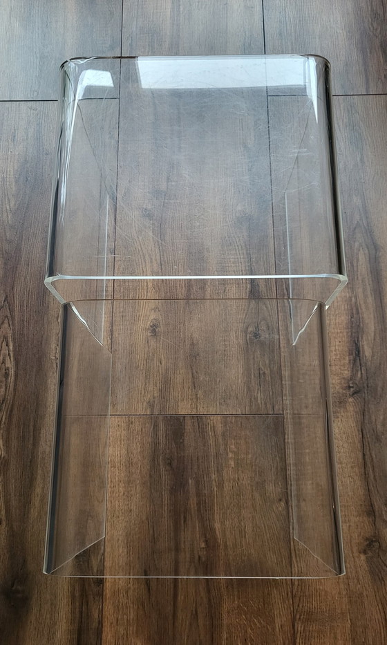 Image 1 of 3 Acrylaat Bijzettafeltjes Jaren '80 / '90