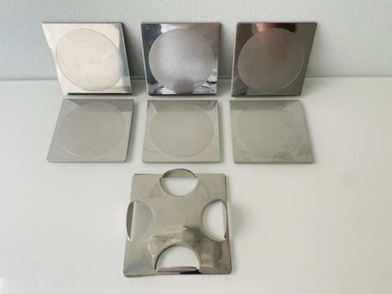 Image 1 of Dessous de verre Ikea Groggy (6 pièces) dans leur support