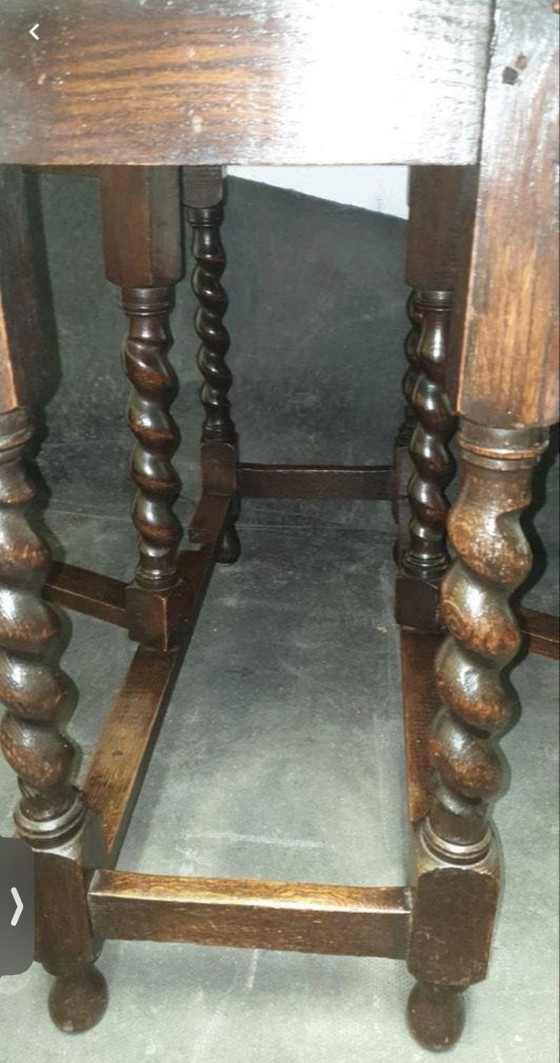 Antiek Getordte Hangoortafel – Wood (photo 3 of 10)
