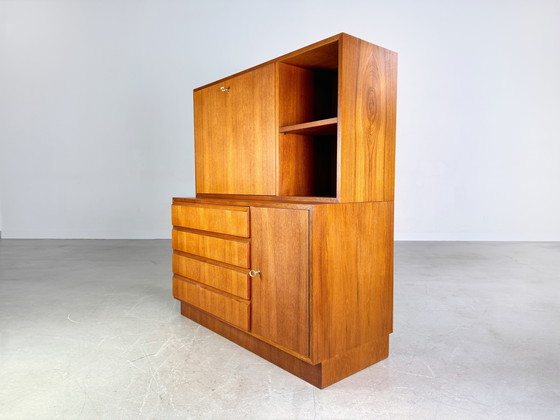 Image 1 of Cassettiera originale Georg Satink di metà secolo, segretaria WK Furniture Teak
