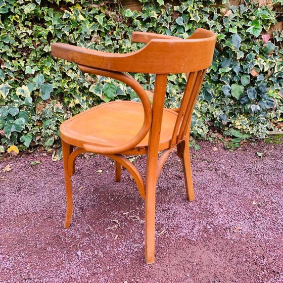 Baumann Nr. 21 Bürosessel, Holz, Braun, Vintage (Foto 11 von 15)