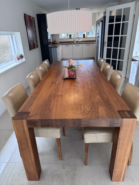 Verkoop Wegens Verhuizing Exclusief Masif Walnotenhout – Eetkamerset, Wood (photo 3 of 5)