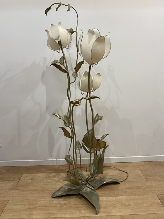 Lampadaire Fleurs De Lotus – Metal (photo 10 of 13)