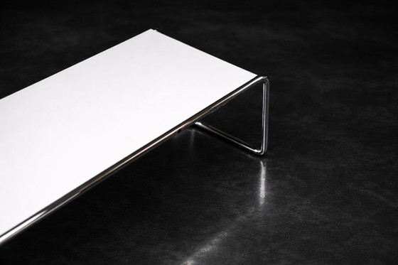 Image 1 of Vintage Mid-Century Italian Modern Laccio Kiga Low Coffee Table by Marcel Breuer for Gavina, 1960s
