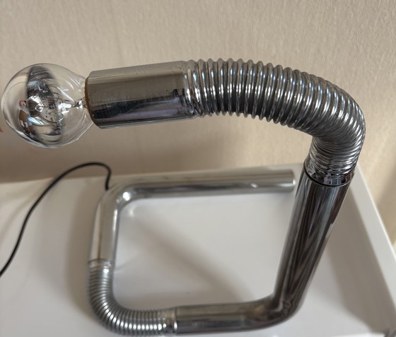 Image 1 of Vintage Italiaanse chromen tafellamp