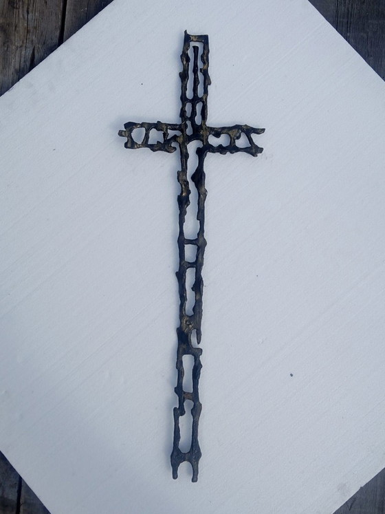 Image 1 of Crocifisso in ferro d'epoca di Attilio Biancardi, Italia 1970