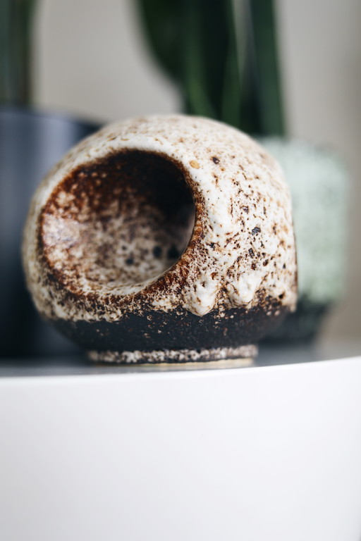 Retro ceramic vase 60s 70s Fat Lava