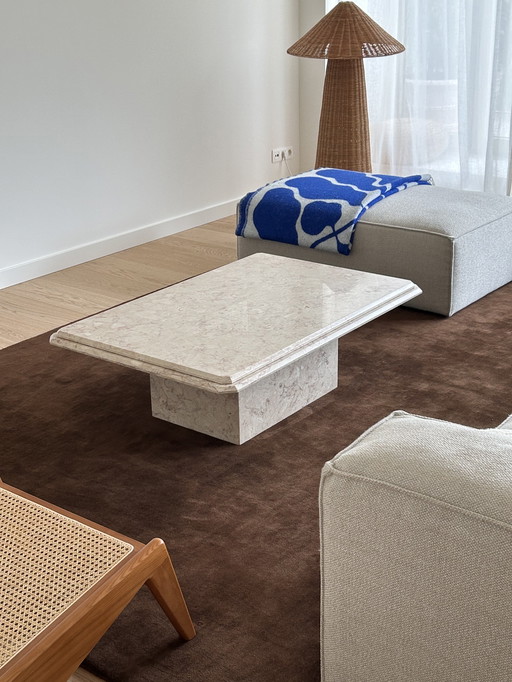 Vintage Marble Coffee Table, Italy 1980s